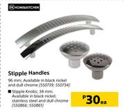 Home & Kitchen Stipple Handles 96mm-Each