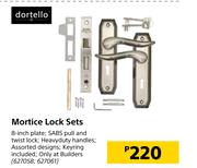Dortello Mortice Lock Sets