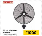 Goldair 66cm Hi-Power Wall Fan GIWF 26 Grey