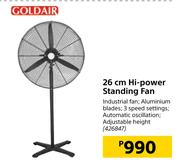 Goldair 26cm Hi-Power Standing Fan