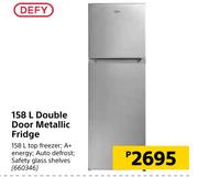 Defy 158Ltr Double Door Metallic Fridge