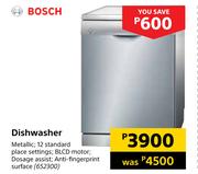 Bosch 12 Place Metallic Dishwasher