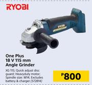 Ryobi One Plus 18V 115mm Angle Grinder XG 115