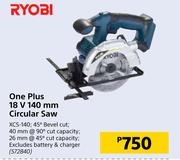 Ryobi One Plus 18V 140mm Circular Saw XCS-140