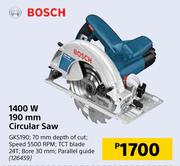 Bosch 1400W 190mm Circular Saw GKS190