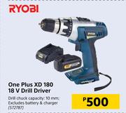 Ryobi One Plus XD 180 18V Drill Driver