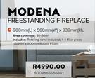 Modena Freestanding Fireplace