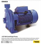 Gransa 0.37kW Centrifugal Pump 