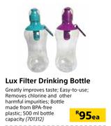 Lux Filter Drinking Bottle-Each
