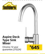 Builders Aspire Deck Type Sink Mixer 