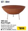Storm 580mm Rust Firepit