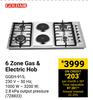 Goldair 6 Zone Gas & Electric Hob