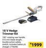 Ryobi 18V Hedge Trimmer Kit
