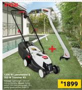 Ryobi 1200W Lawnmower & 300W Trimmer Kit