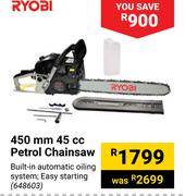 Ryobi 450mm 45cc Petrol Chainsaw