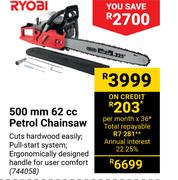 Ryobi 500mm 62cc Petrol Chainsaw