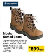 Bata Industries Mocha Nomad Boots-Per Pair