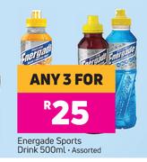 Energade Sports Drink Assorted-For Any 3 x 500ml