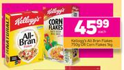 Kellogg's All Bran Flakes 750g Or Corn Flakes 1Kg-Each