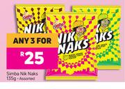 Simba Nik Naks Assorted-For 3 x 135g