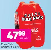 Coca Cola Original-4 x 1.5Ltr Per Pack