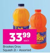Brookes Oros Squash Assorted-2Ltr Each