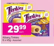 Albany Tinkies Assorted-6 x 45g Each