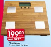 Kambrook Bamboo Body Fat Scale