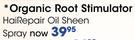 Organic Root Stimulator Hair Repair Oil Sheen Spray