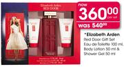 Elizabeth Arden Red Door Gift Set Eau De Toilette-100ml, Body Lotion-50ml & Shower Gel-50ml Per Set