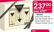 Guess Seductive Gift Set Eau De Toilette-30ml, Body Cream And Shower Cream-75ml Per Set