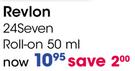 Revlon 24Seven Roll-On - 50ml Each
