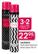 Lentheric Hoity Toity Perfume Body Spray-90ml Each