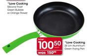 Love Cooking 26cm Aluminium Green Frying Pan