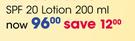 Anbre Solaire SPF 20 Lotion-200ml