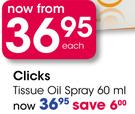 Clicks Tissue Oil Spray-60ml