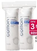 Clicks Soft & Gentle Cotton Pads-3's