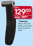 Safeway Men's Personal Battery-Operated Body Groomer S4095