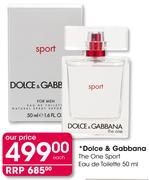 Dolce & Gabbana The One Sport Eau De Toilette-50ml