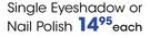 Miss Glam Single Eyeshadow Or Nail Polish-Each