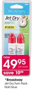 Broadway Jet Dry Twin Pack Nail Glue-Per Pack