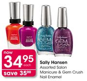 Sally Hansen Assorted Salon Manicure & Gem Crush Nail Enamel-Each