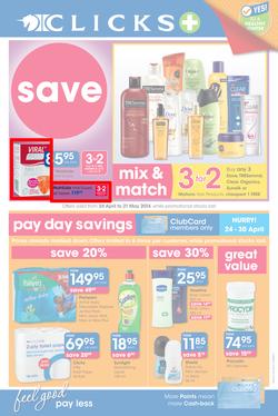 Clicks : Pay Less (24 Apr - 21 May 2014), page 1