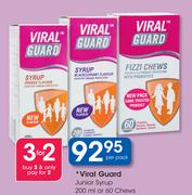 Viral Guard Junior Syrup-200ml Or 60 Chews-Per Pack
