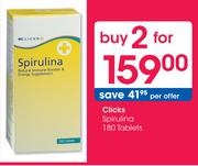 Clicks Spirulina 180 Tablets-2's