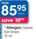 Allergan Optive Eye Drops-10ml Each