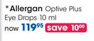 Allergan Optive Plus Eye Drops-10ml Each