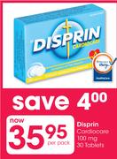 Disprin Cardiocare 100mg-30 Tablets