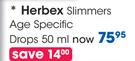 Herbex Slimmers Age Specific Drops-50ml Each