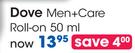 Dove Men+Care Roll-On-50ml